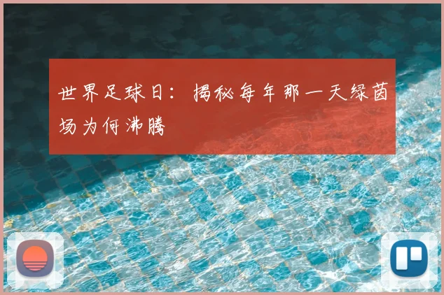 世界足球日：揭秘每年那一天绿茵场为何沸腾